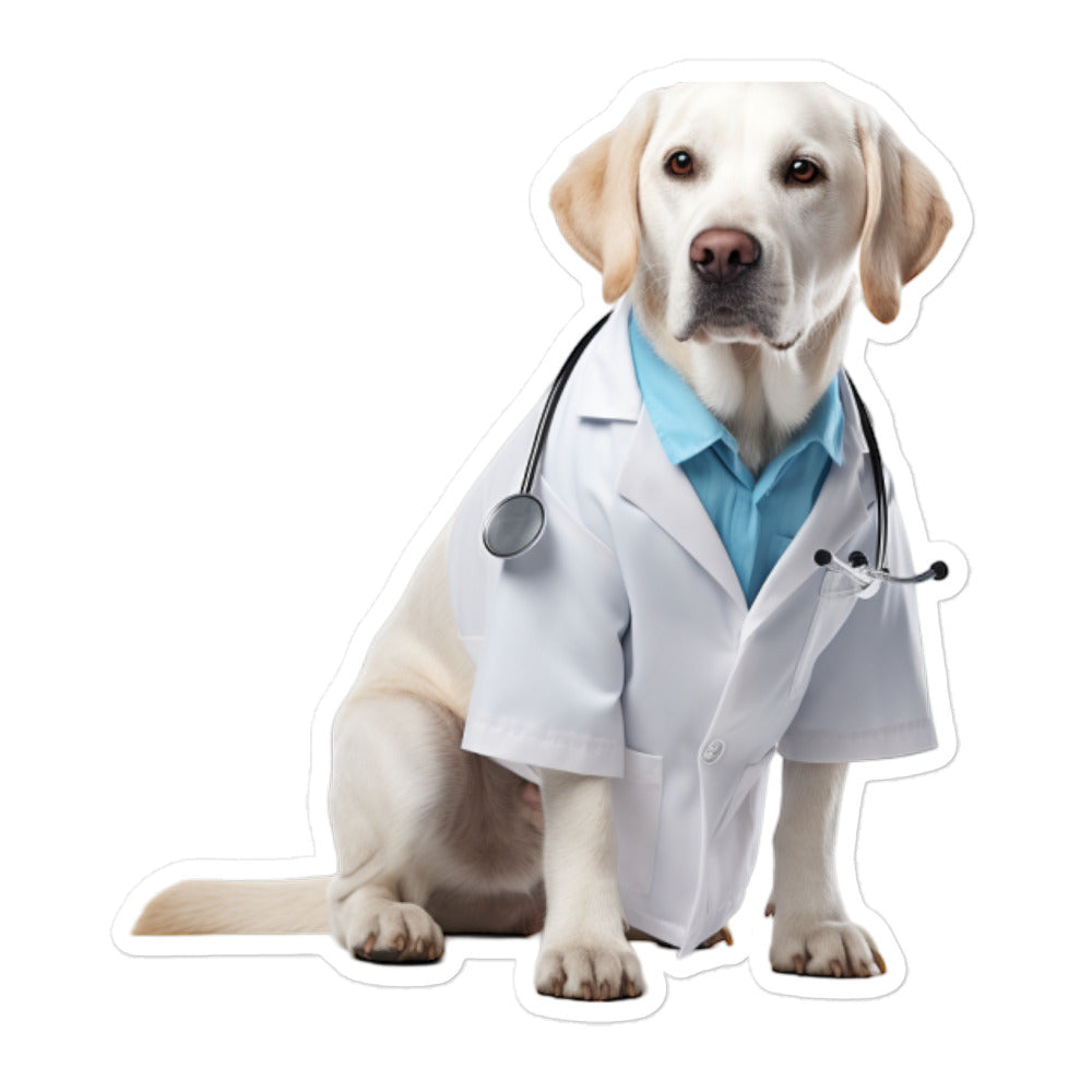 Labrador Retriever Doctor Sticker - Stickerfy.ai