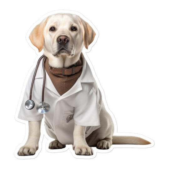 Labrador Retriever Doctor Sticker - Stickerfy.ai