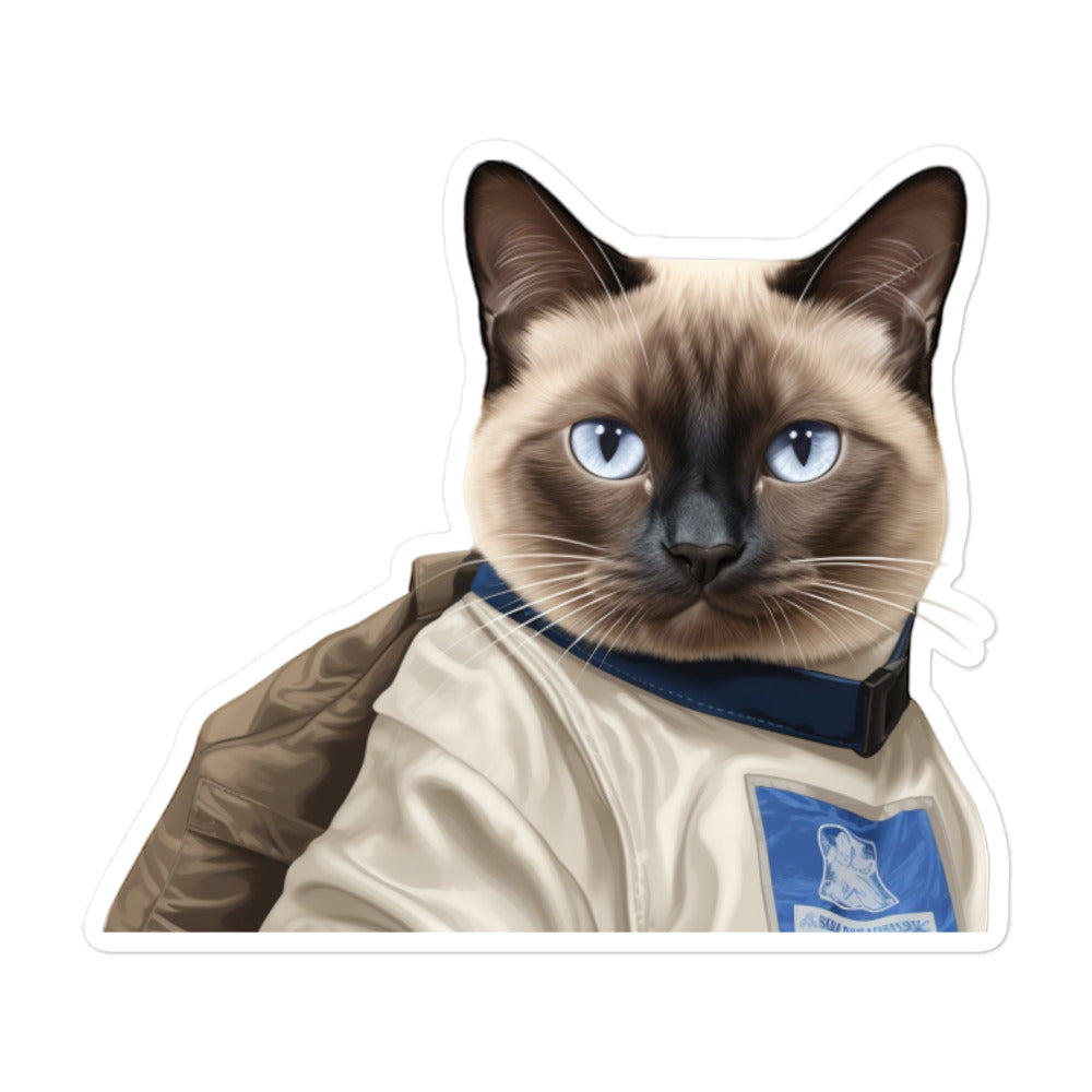 Siamese Mail Carrier Sticker - Stickerfy.ai