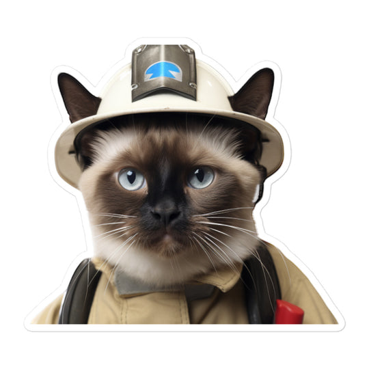 Siamese Firefighter Sticker - Stickerfy.ai