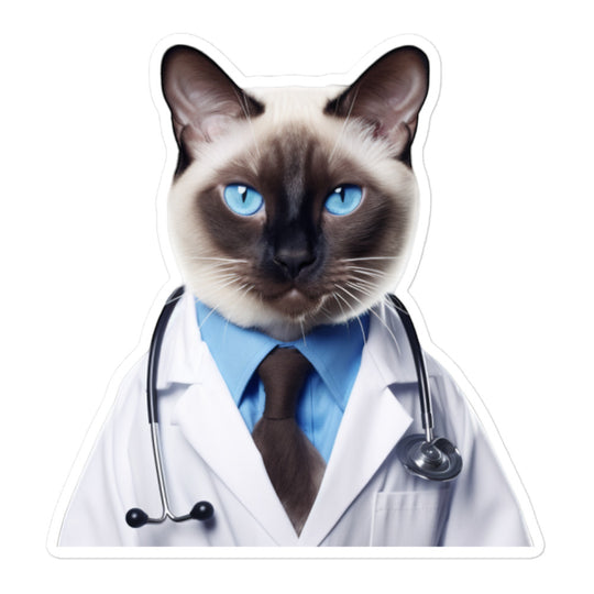 Siamese Doctor Sticker - Stickerfy.ai