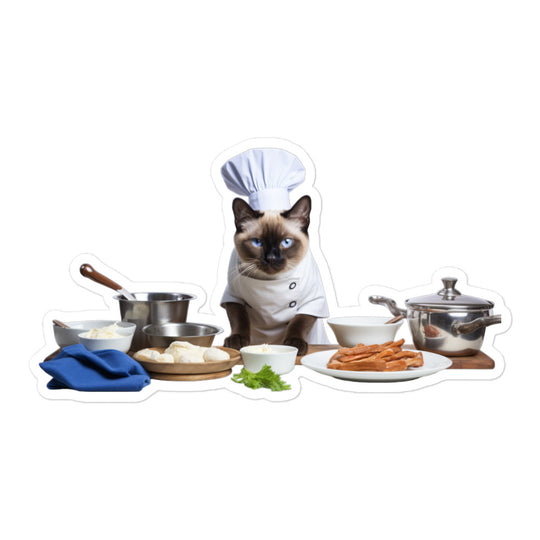 Siamese Chef Sticker - Stickerfy.ai