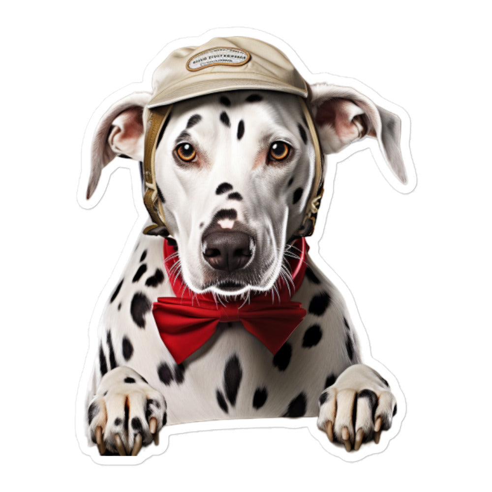 Dalmatian Transit Operator Sticker - Stickerfy.ai