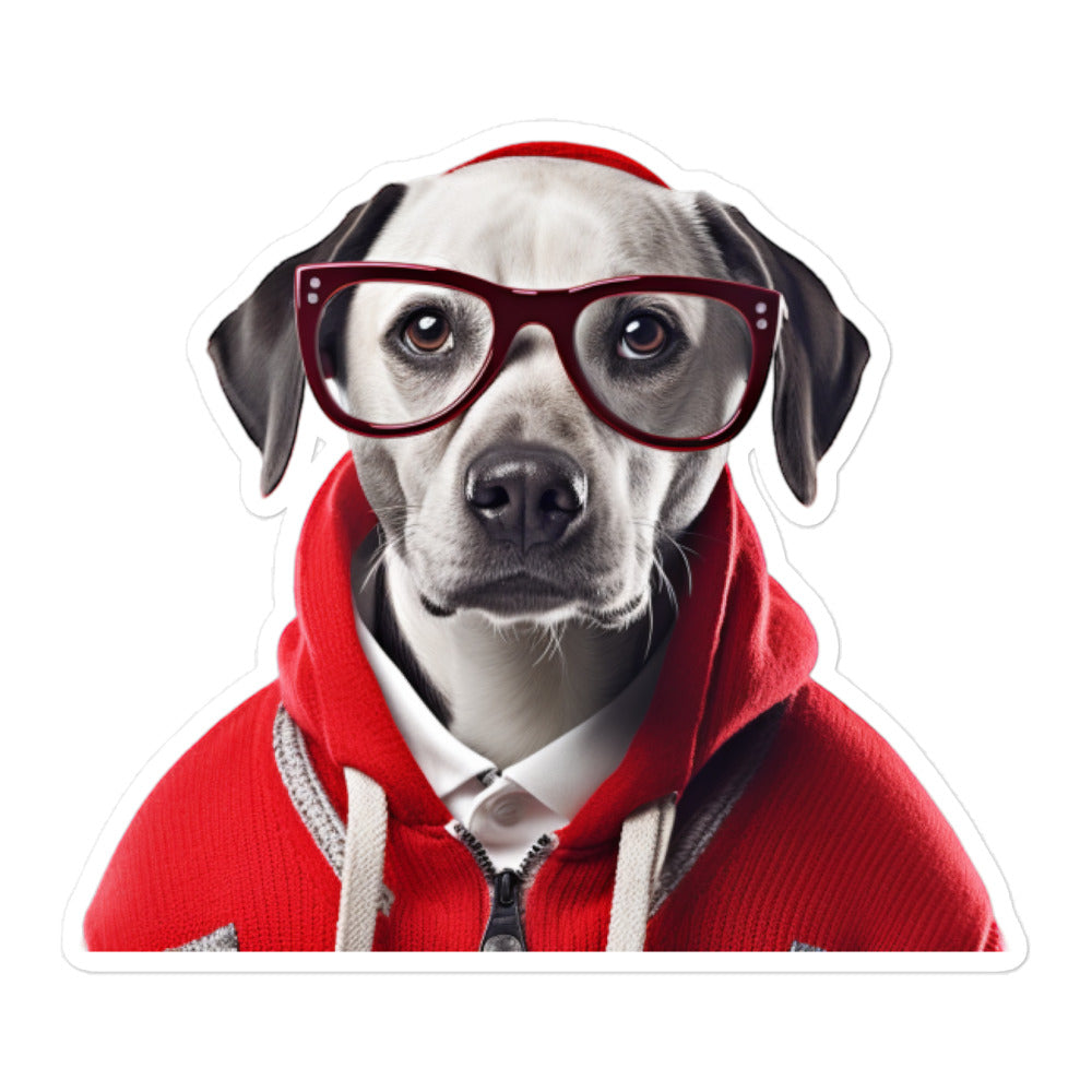 Dalmatian Student Sticker - Stickerfy.ai