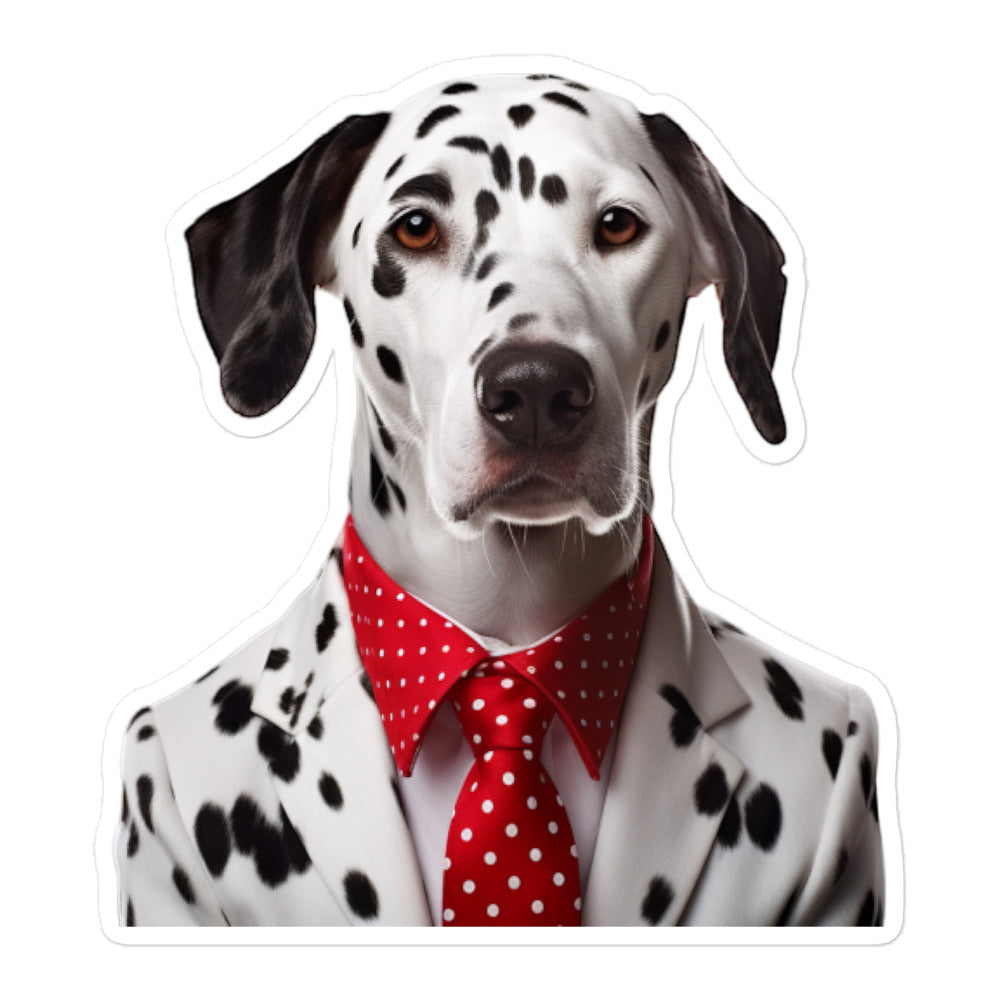 Dalmatian Sales Consultant Sticker - Stickerfy.ai