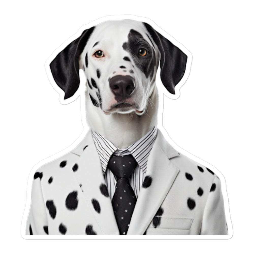 Dalmatian Sales Consultant Sticker - Stickerfy.ai