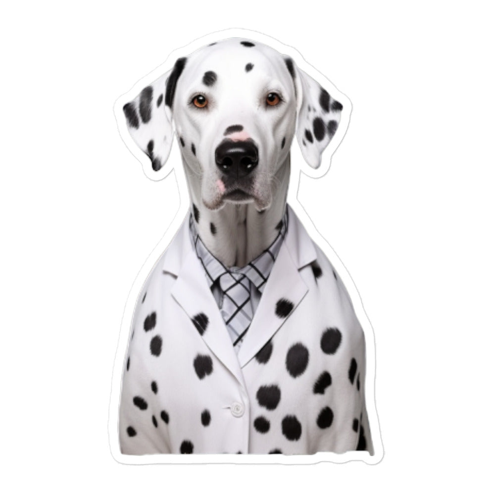 Dalmatian Pharmacist Sticker - Stickerfy.ai