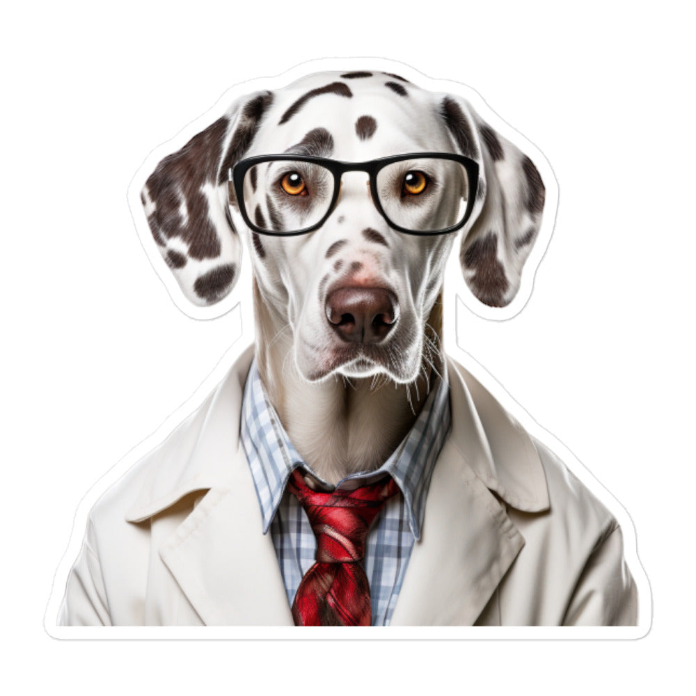 Dalmatian Pharmacist Sticker - Stickerfy.ai