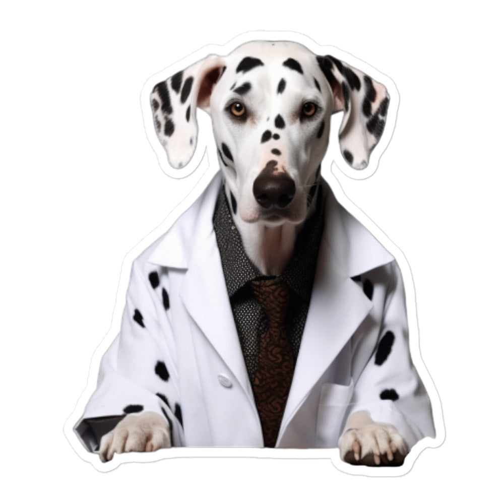 Dalmatian Pharmacist Sticker - Stickerfy.ai