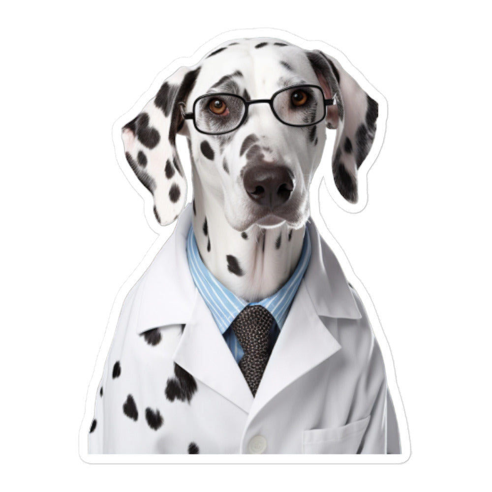 Dalmatian Pharmacist Sticker - Stickerfy.ai