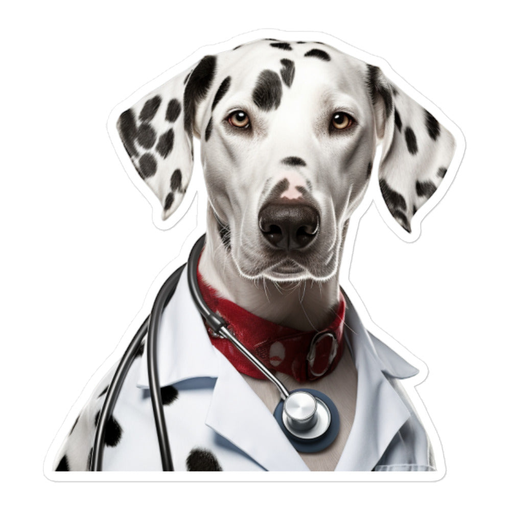 Dalmatian Doctor Sticker - Stickerfy.ai
