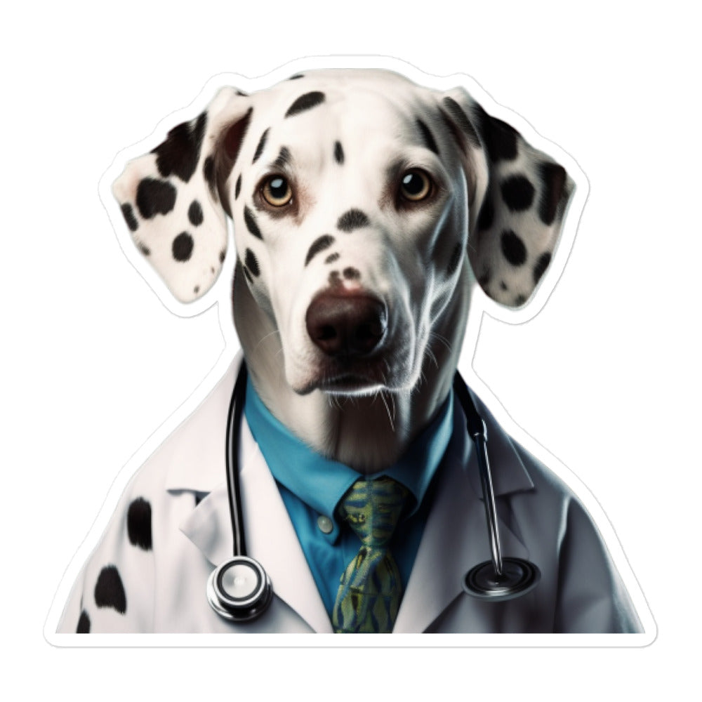 Dalmatian Doctor Sticker - Stickerfy.ai
