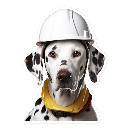 Dalmatian Contractor Sticker - Stickerfy.ai