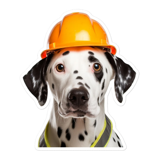 Dalmatian Contractor Sticker - Stickerfy.ai