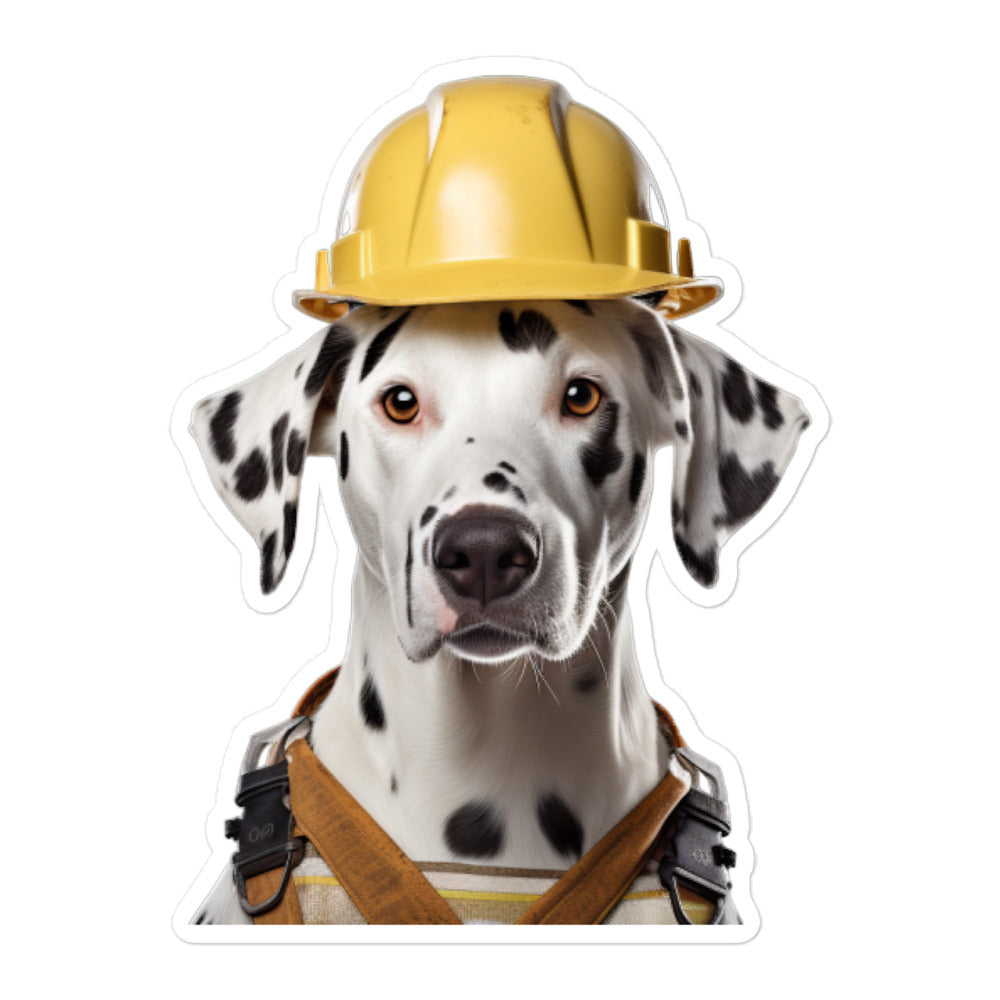 Dalmatian Contractor Sticker - Stickerfy.ai