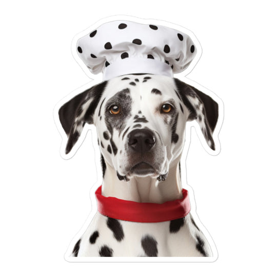 Dalmatian Chef Sticker - Stickerfy.ai