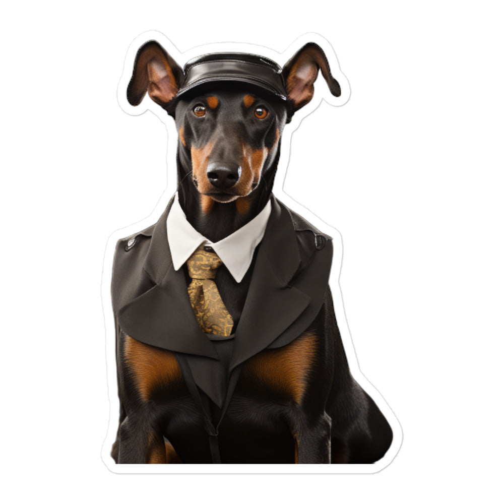 Doberman Transit Operator Sticker - Stickerfy.ai