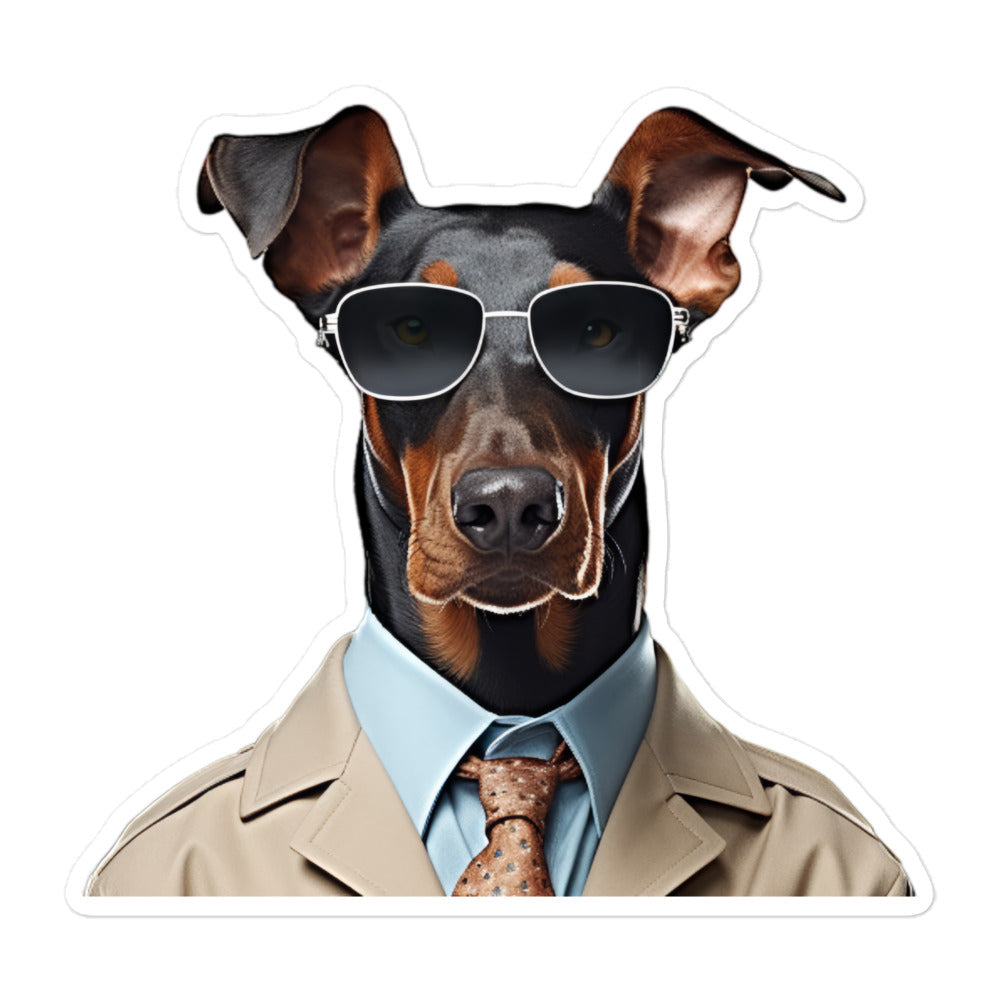 Doberman Sales Consultant Sticker - Stickerfy.ai