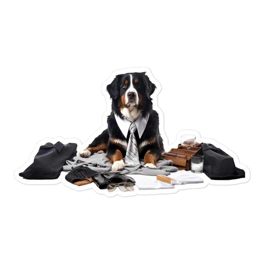 Bernese Mountain Sales Consultant Sticker - Stickerfy.ai