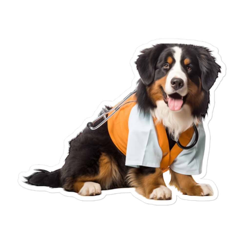 Bernese Mountain Doctor Sticker - Stickerfy.ai
