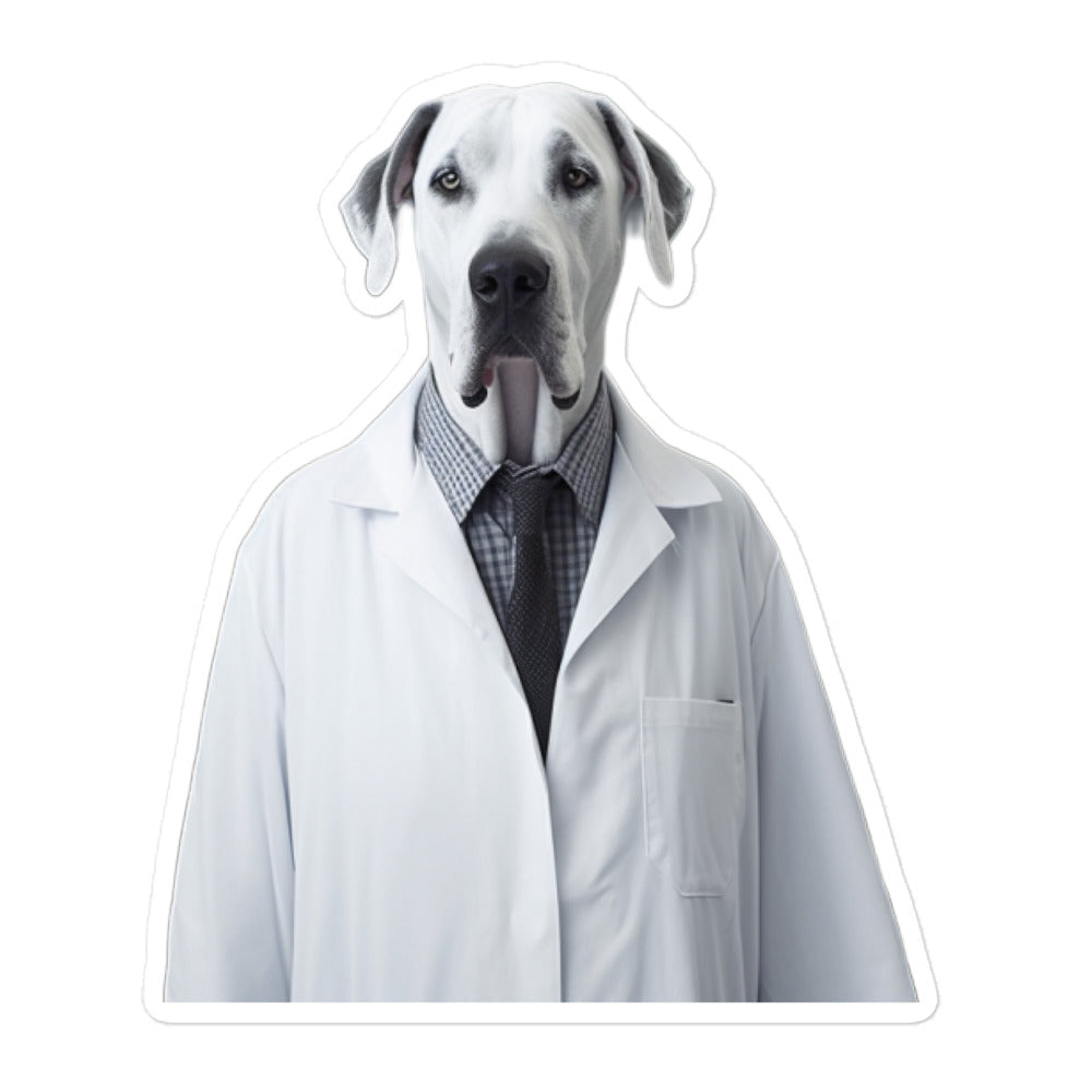 Great Dane Pharmacist Sticker - Stickerfy.ai