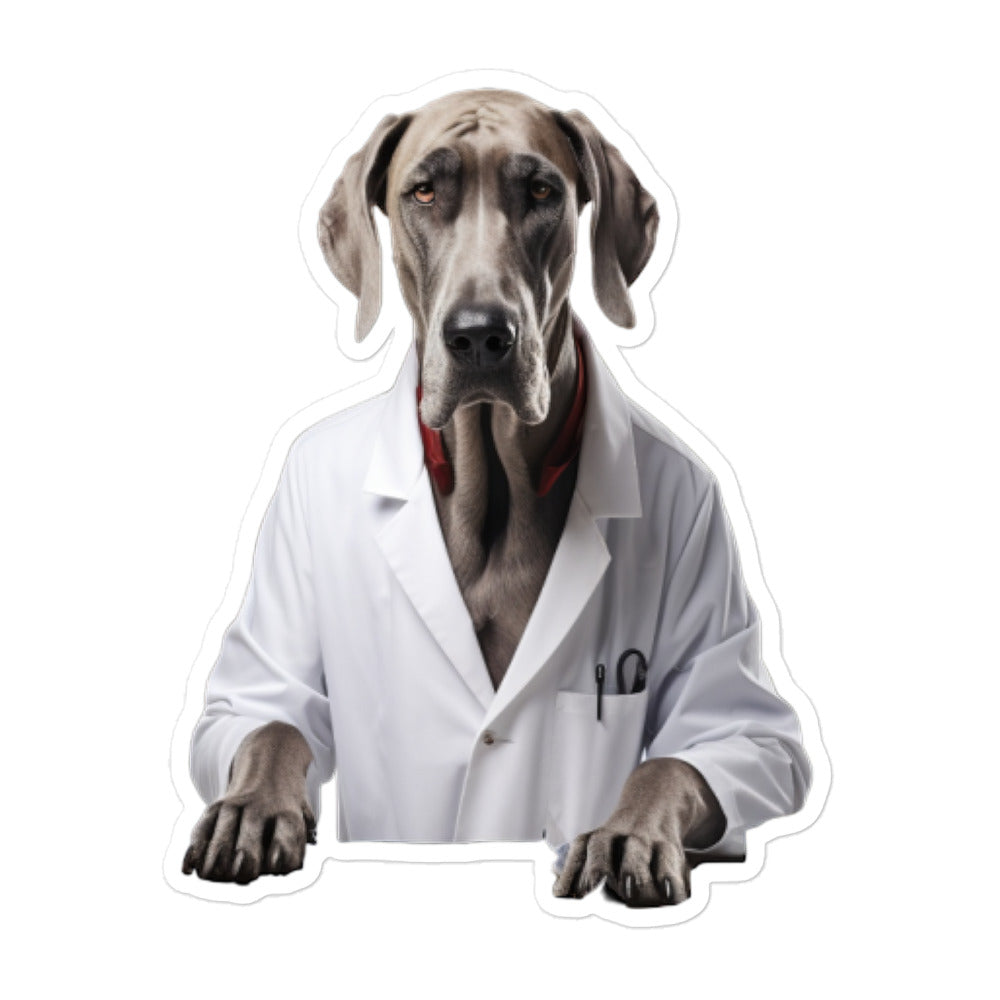 Great Dane Pharmacist Sticker - Stickerfy.ai