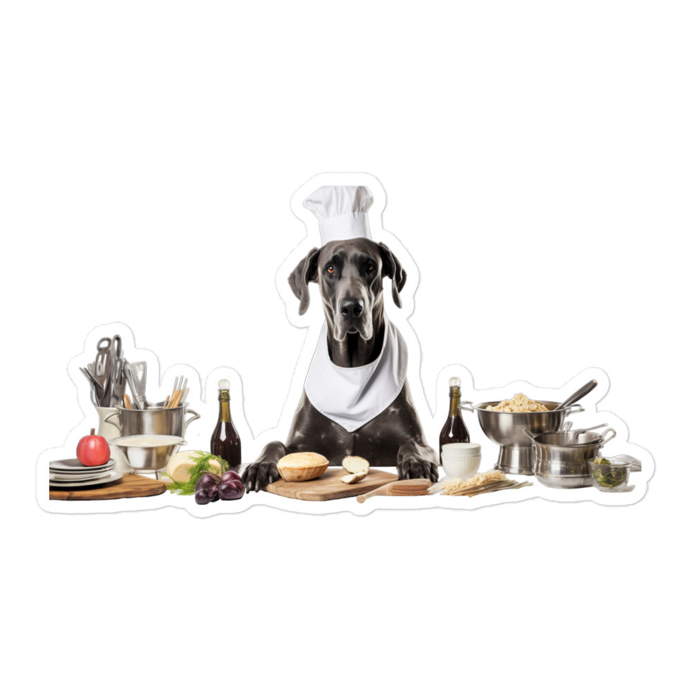 Great Dane Chef Sticker - Stickerfy.ai