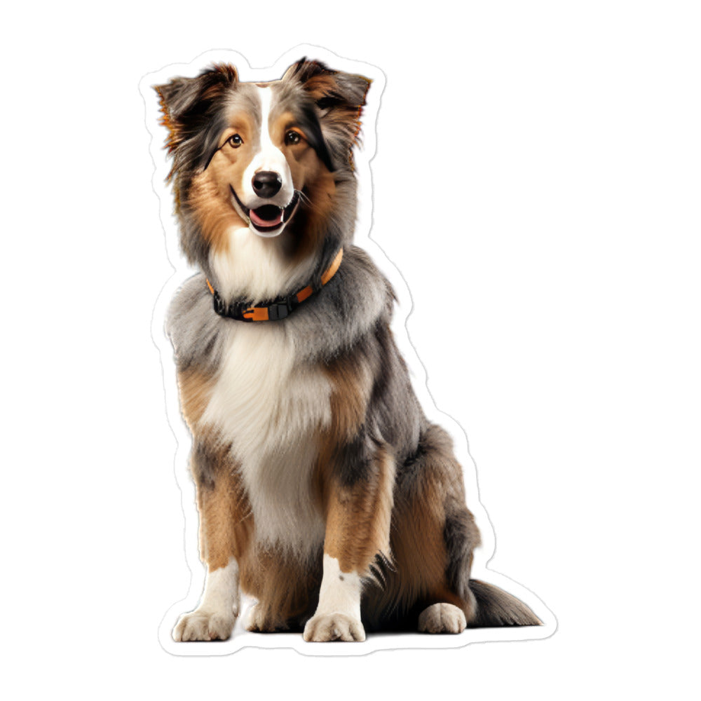 Australian Shepherd Security Officer Sticker - Stickerfy.ai