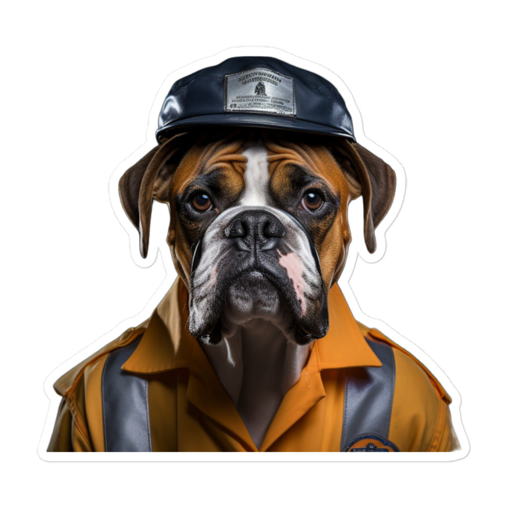 Boxer Transit Operator Sticker - Stickerfy.ai