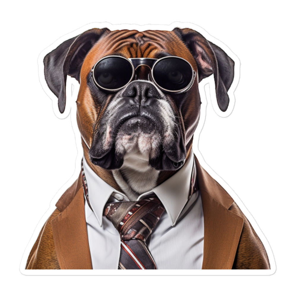 Boxer Sales Consultant Sticker - Stickerfy.ai