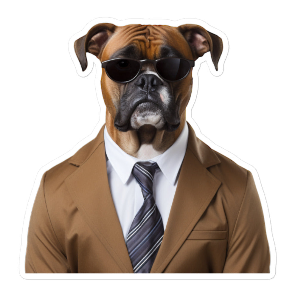 Boxer Sales Consultant Sticker - Stickerfy.ai