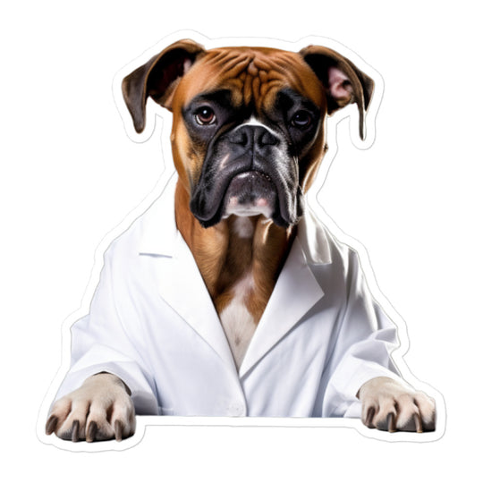 Boxer Pharmacist Sticker - Stickerfy.ai