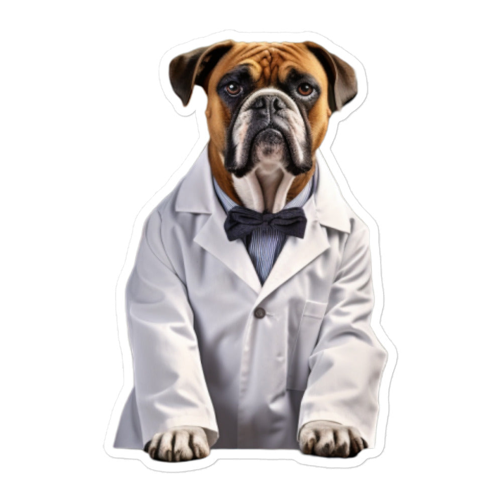 Boxer Pharmacist Sticker - Stickerfy.ai