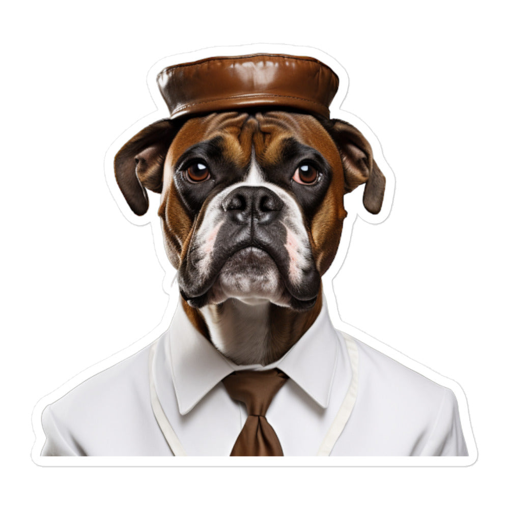 Boxer Hotel Staff Sticker - Stickerfy.ai