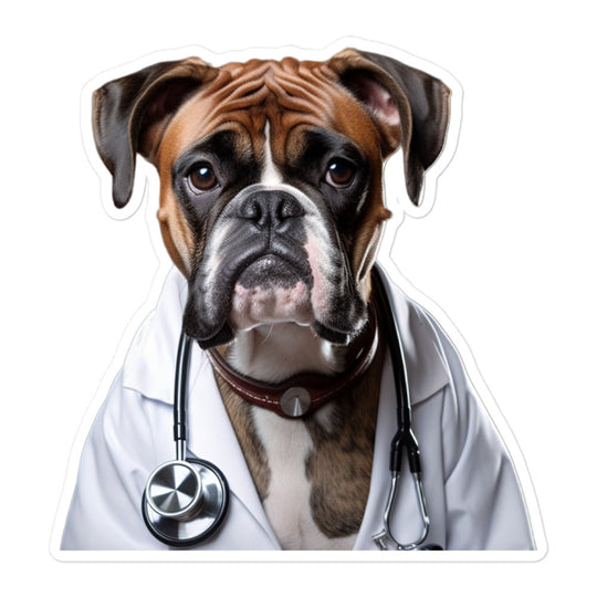 Boxer Doctor Sticker - Stickerfy.ai