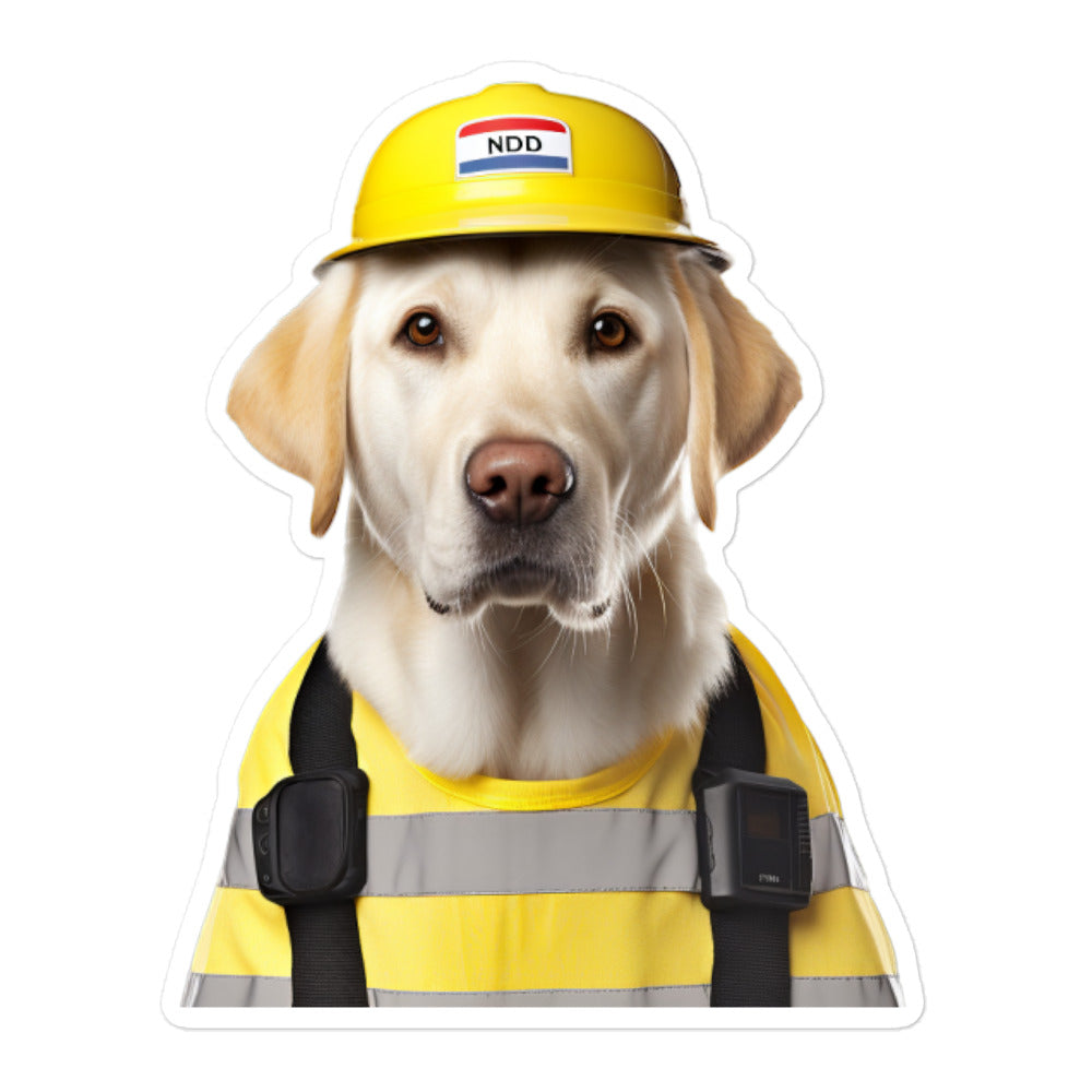 Labrador Retriever Transit Operator Sticker - Stickerfy.ai