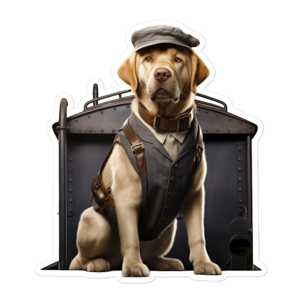 Labrador Retriever Transit Operator Sticker - Stickerfy.ai