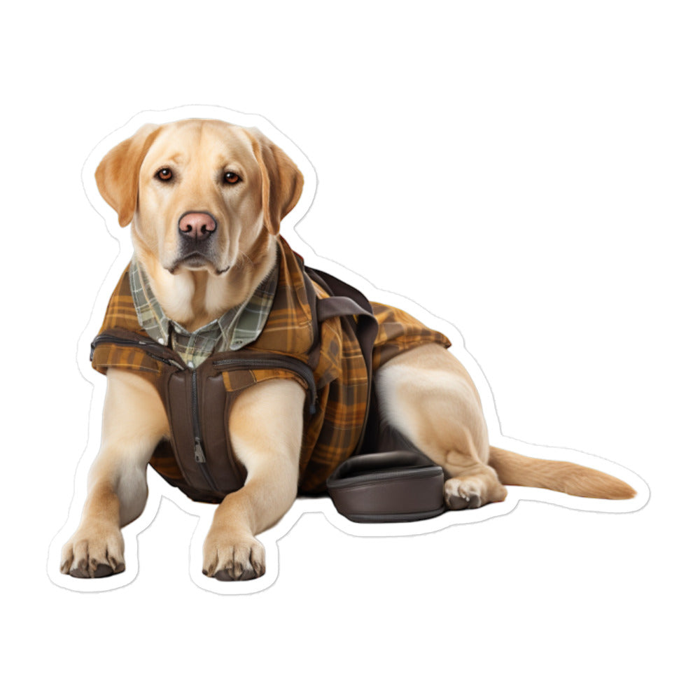 Labrador Retriever Student Sticker - Stickerfy.ai