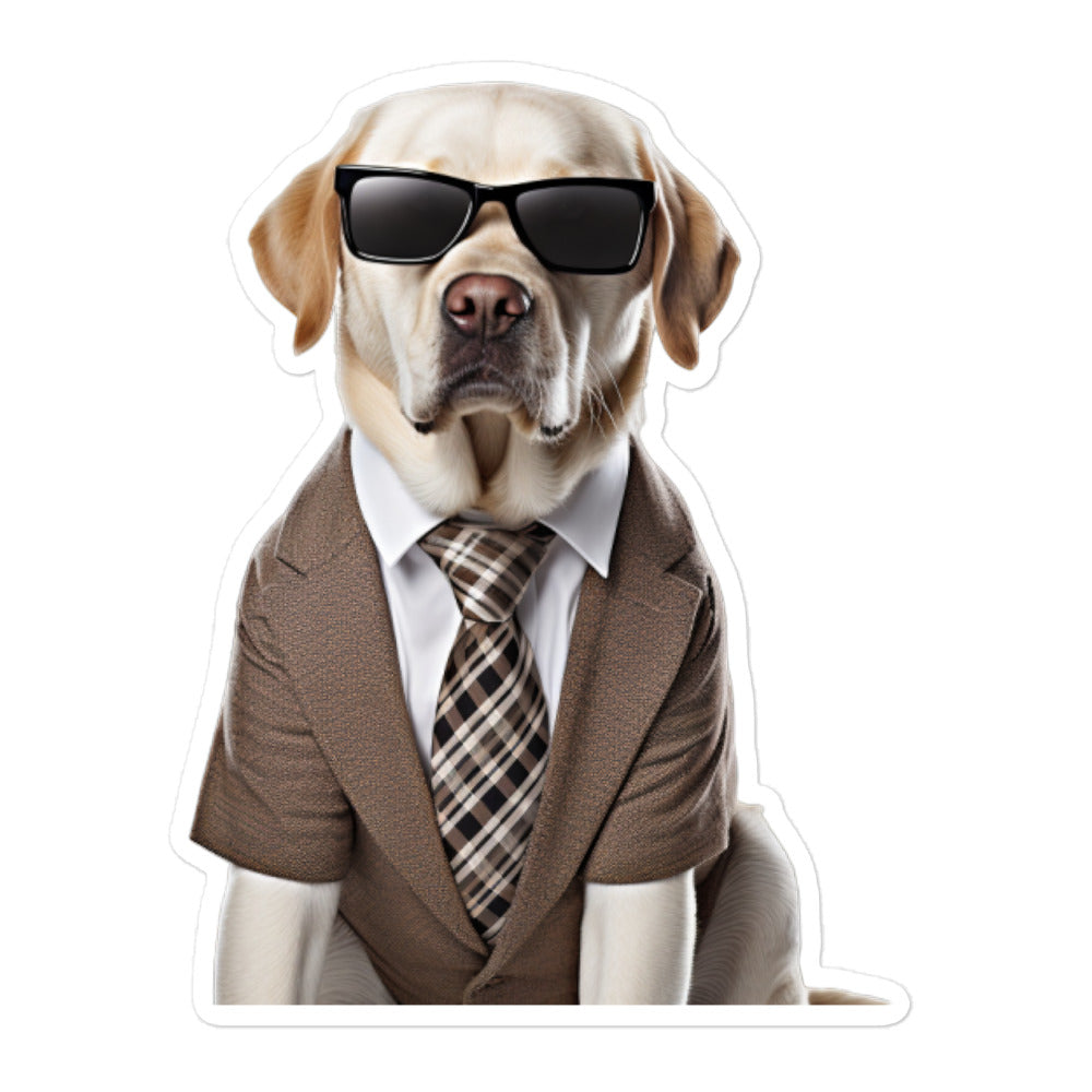 Labrador Retriever Sales Consultant Sticker - Stickerfy.ai