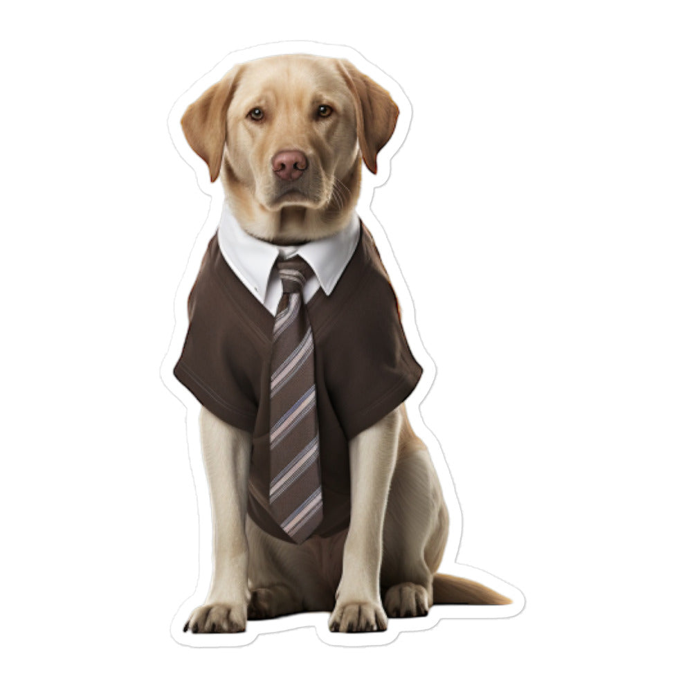 Labrador Retriever Sales Consultant Sticker - Stickerfy.ai