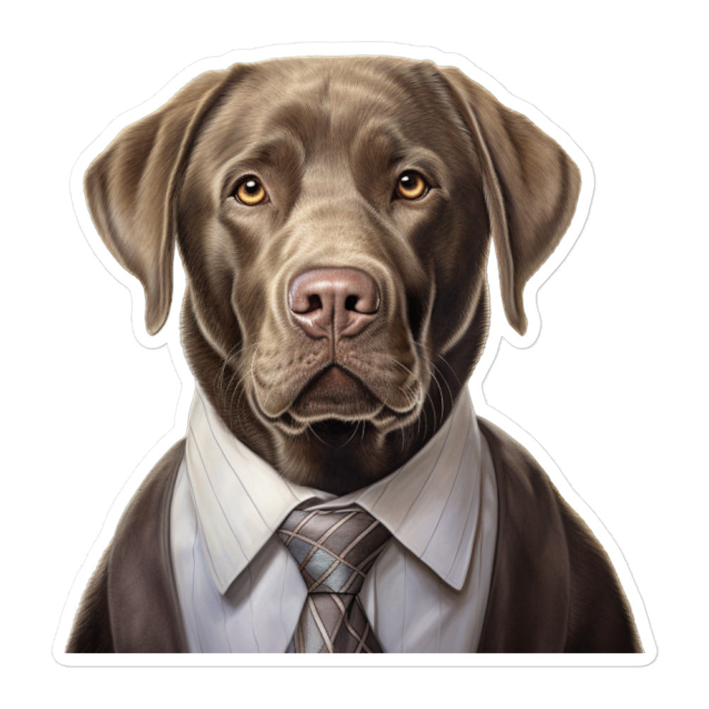 Labrador Retriever Sales Consultant Sticker - Stickerfy.ai