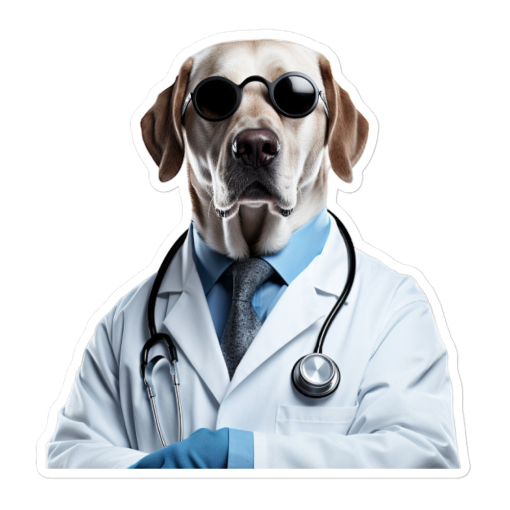 Labrador Retriever Doctor Sticker - Stickerfy.ai
