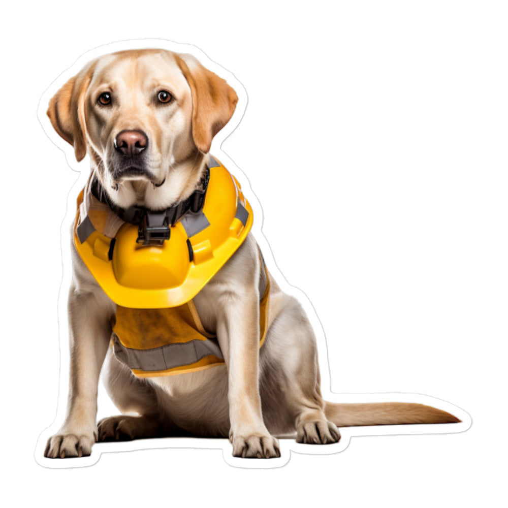 Labrador Retriever Contractor Sticker - Stickerfy.ai