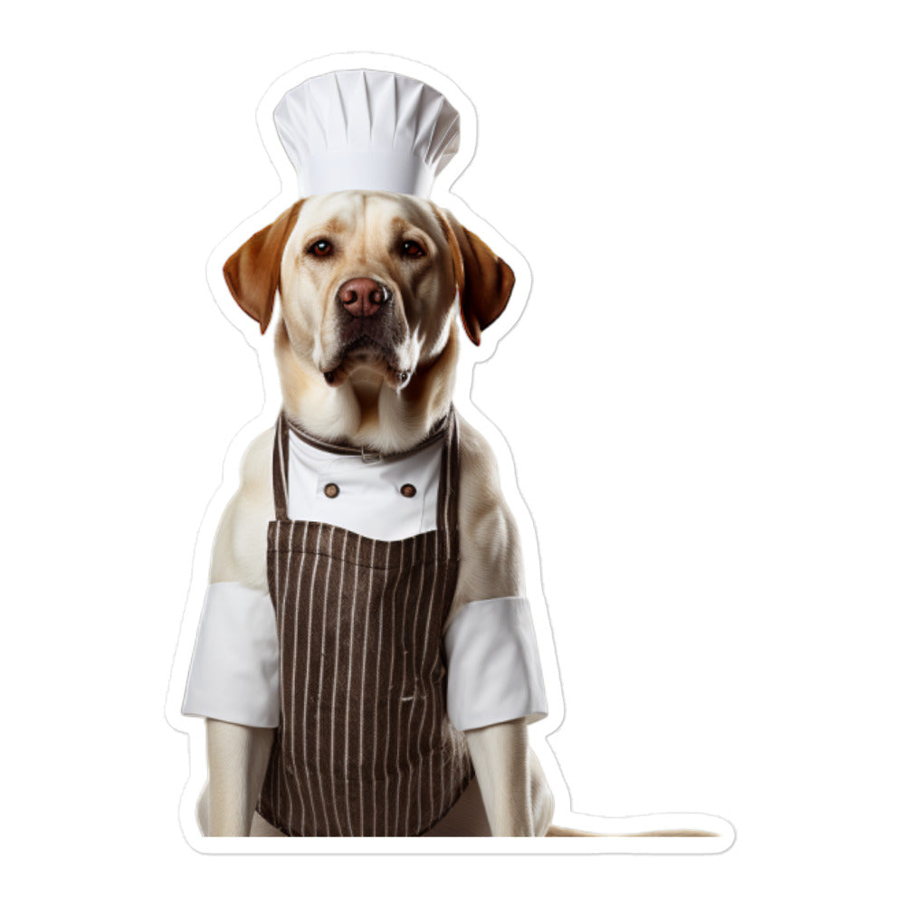 Labrador Retriever Chef Sticker - Stickerfy.ai