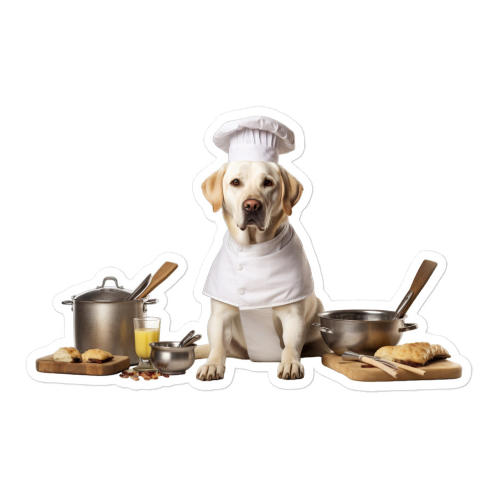 Labrador Retriever Chef Sticker - Stickerfy.ai