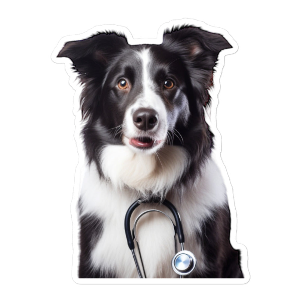 Border Collie Doctor Sticker - Stickerfy.ai