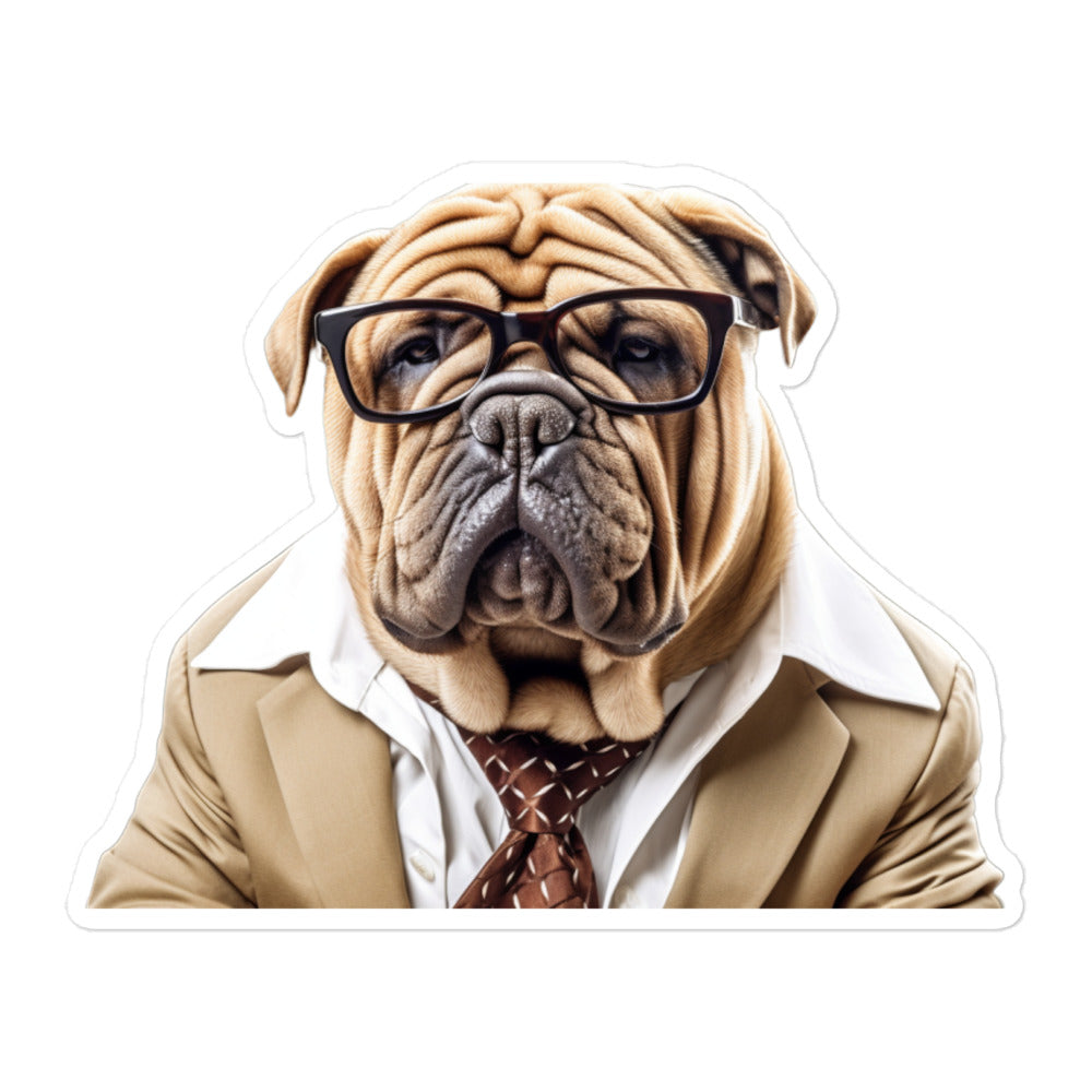 Shar Pei Sales Consultant Sticker - Stickerfy.ai
