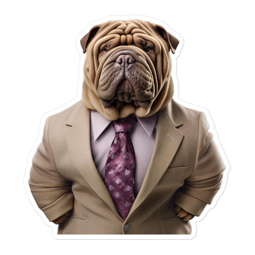 Shar Pei Sales Consultant Sticker - Stickerfy.ai