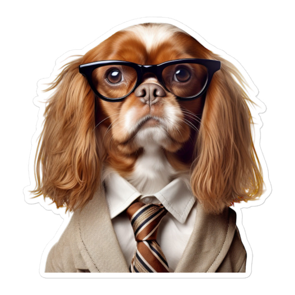 Cavalier King Charles Spaniel Student Sticker - Stickerfy.ai