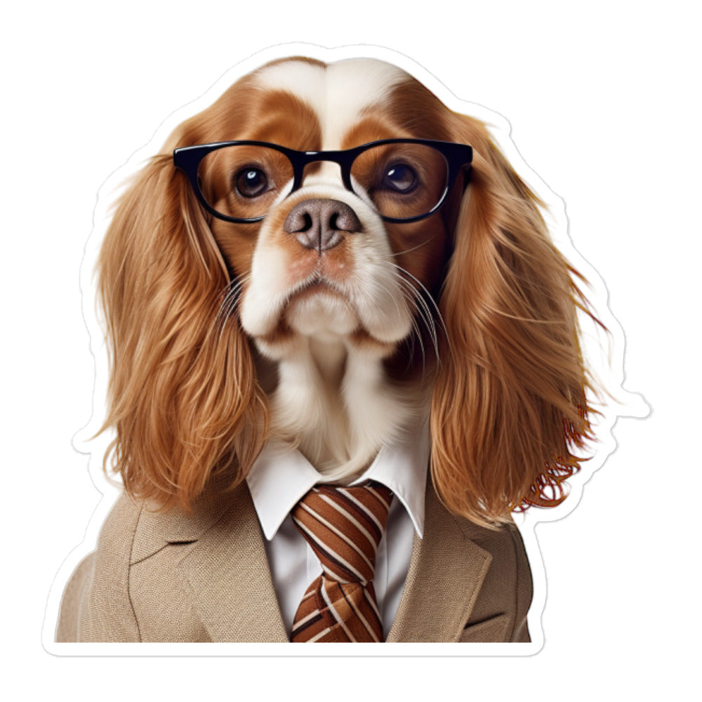 Cavalier King Charles Spaniel Sales Consultant Sticker - Stickerfy.ai